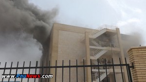 آتش سوزی دانشگاه پیام نور ریگان