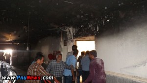 آتش سوزی دانشگاه پیام نور ریگان