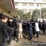 تجمع اعتراضی دانشجويان دانشگاه پيام نور استان قزوین