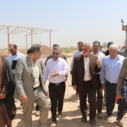 بازدید استاندار خوزستان از تصفیه خانه و فاضلاب شیبان