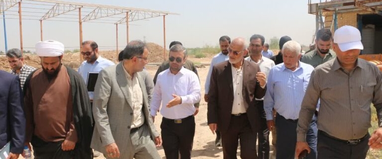 بازدید استاندار خوزستان از تصفیه خانه و فاضلاب شیبان