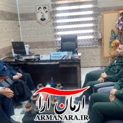 دیدار سادات ابراهیمی با فرمانده سپاه گتوند