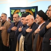 موالی زاده استاندار خوزستان و سردار شاهوارپور در هیئت عزاداری بختیاری ها